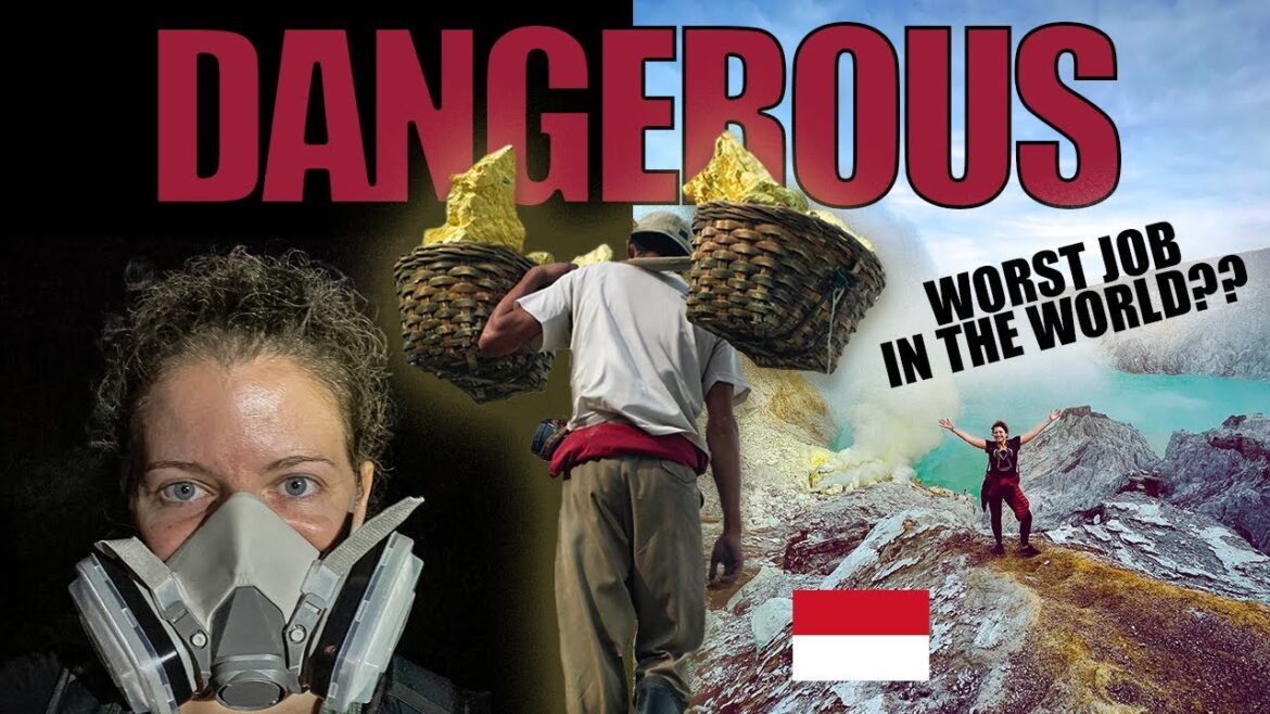 Inside the Crater of an Active Volcano // Sulfur Miners // Mt Ijen and Mt Bromo - Java, Indonesia