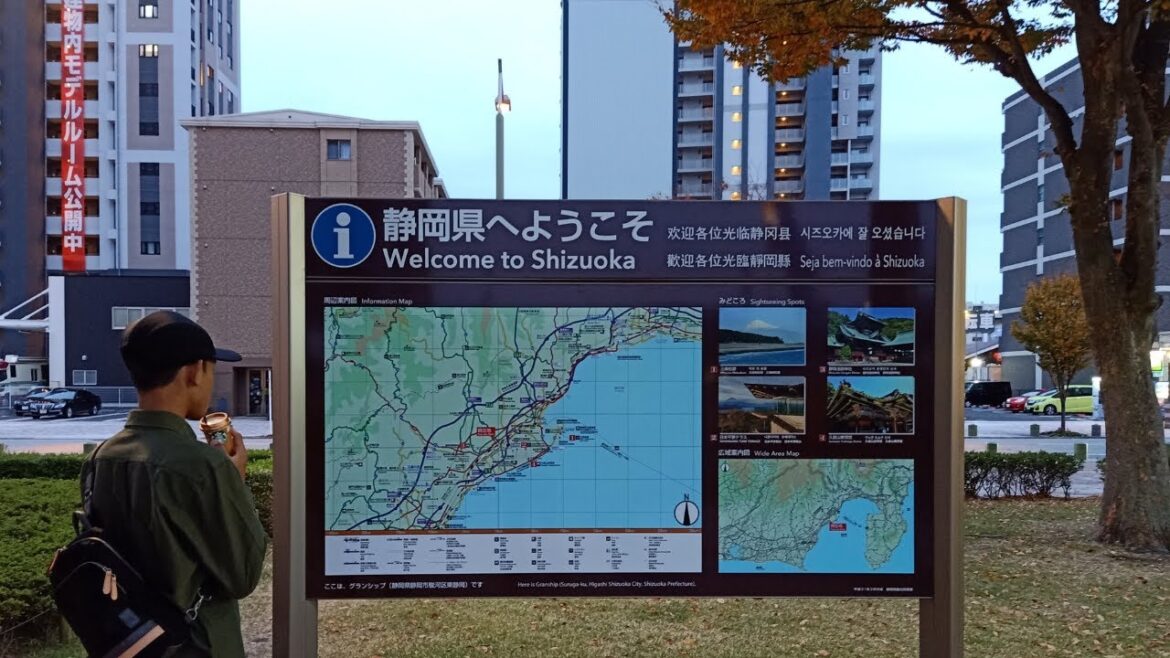 Suasana Kota Shizuoka di Musim Gugur