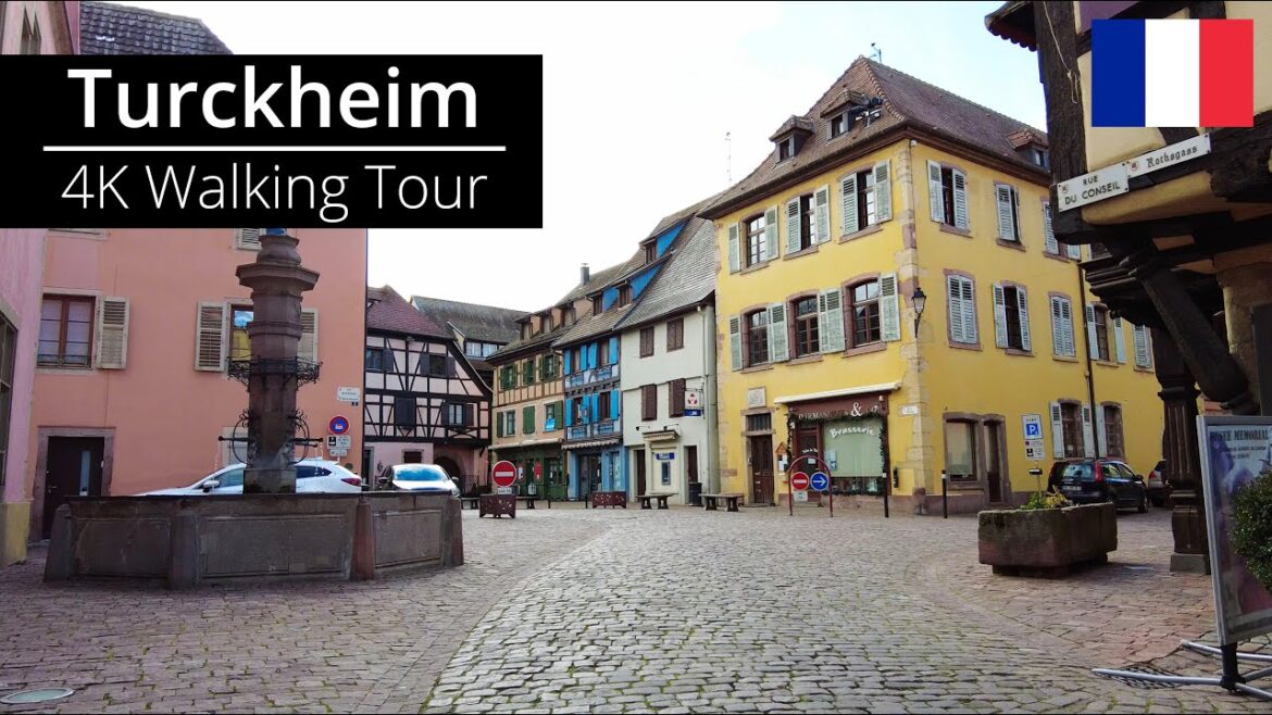 [4K] Virtual Walking Tour of Turckheim - Alsace Region, France