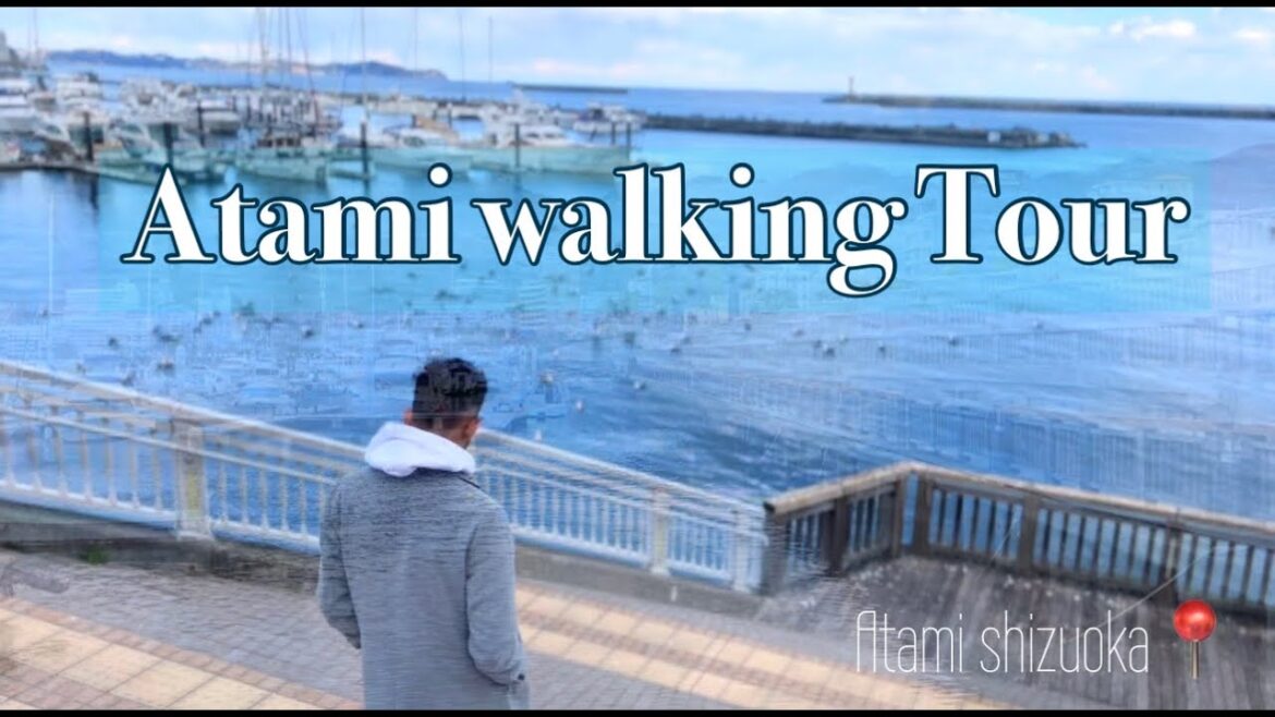 Atami walking tour🇯🇵 | Atami sun beach 🏖 熱海サンビーチ🌊