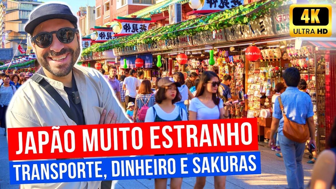 JAPÃO MUITO ESTRANHO! COMO É USAR O TREM DE TÓQUIO, QUANTO CUSTA COMER E ONDE VER SAKURAS EM TÓQUIO