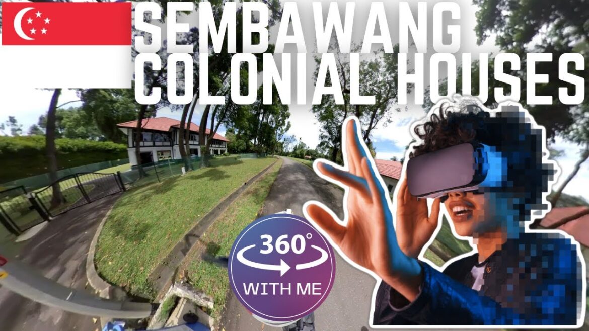 Singapore City: SEMBAWANG COLONIAL HOUSES (360° VR Cycling Tour | Nov 2022)
