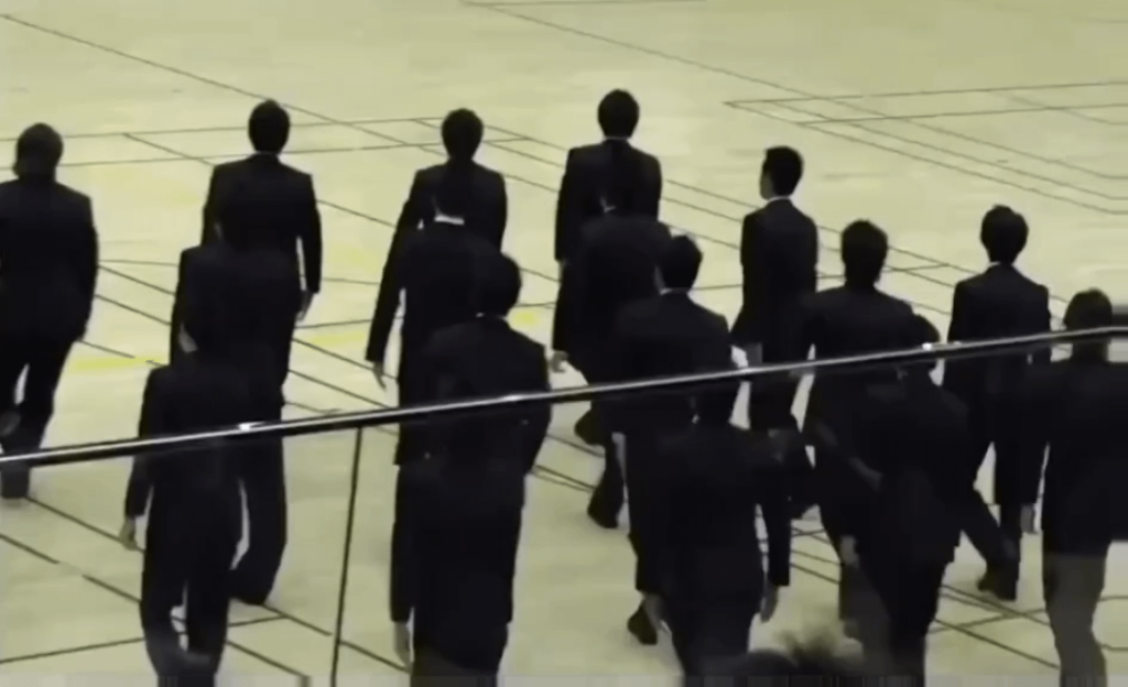 Japanese synchronised walking competitions are on another level.