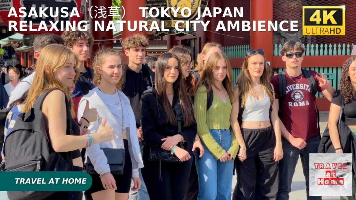 4k hdr japan travel | Walk in Asakusa（浅草）Tokyo japan |  Relaxing Natural City ambience