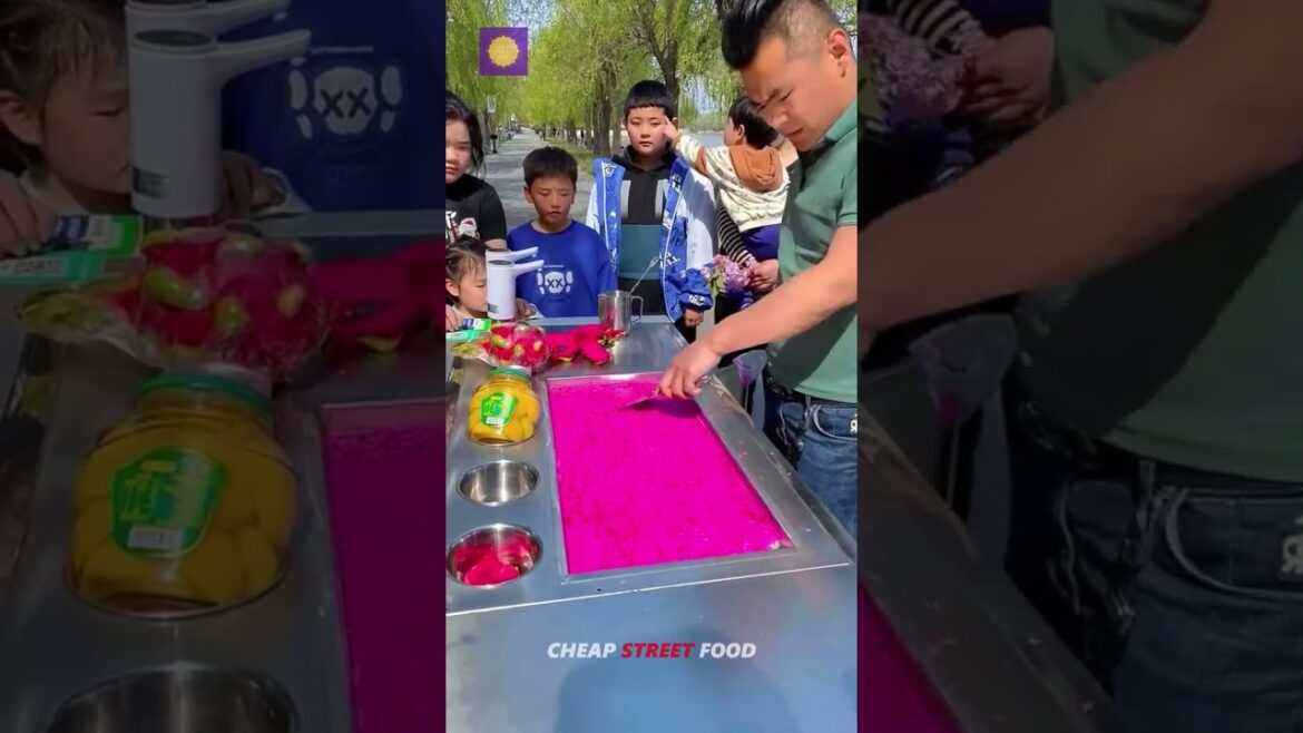 ASMR Street Ice Cream #4 #shorts #food #fyp