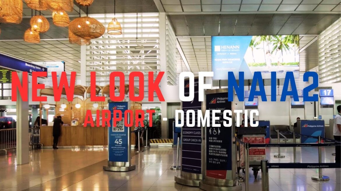 4K | New Look  of  NAIA 2 Domestic Airport | Departure area