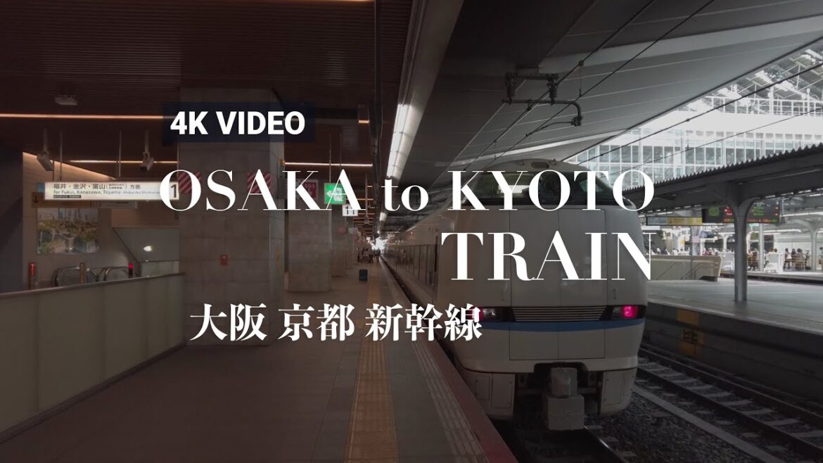 [4K JAPAN] Bullet Train Tour: Riding the Shinkansen from Osaka to Kyoto #4k
