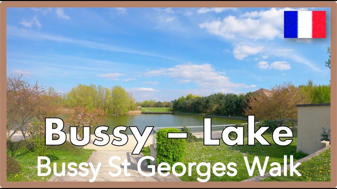 Stroll Through: A Tour of Bussy Saint-Georges Lake! 🇨🇵 Walking Tour ✨