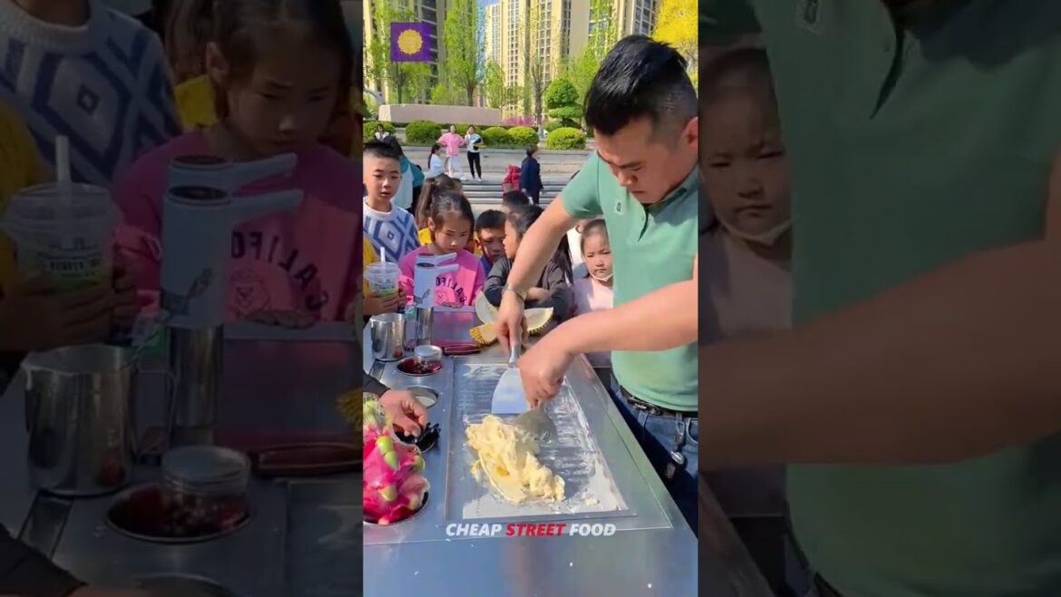 ASMR Street Ice Cream #3 #shorts #food #fyp