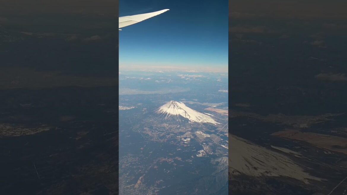 The Aerial View of Mount Fuji Japan #shorts