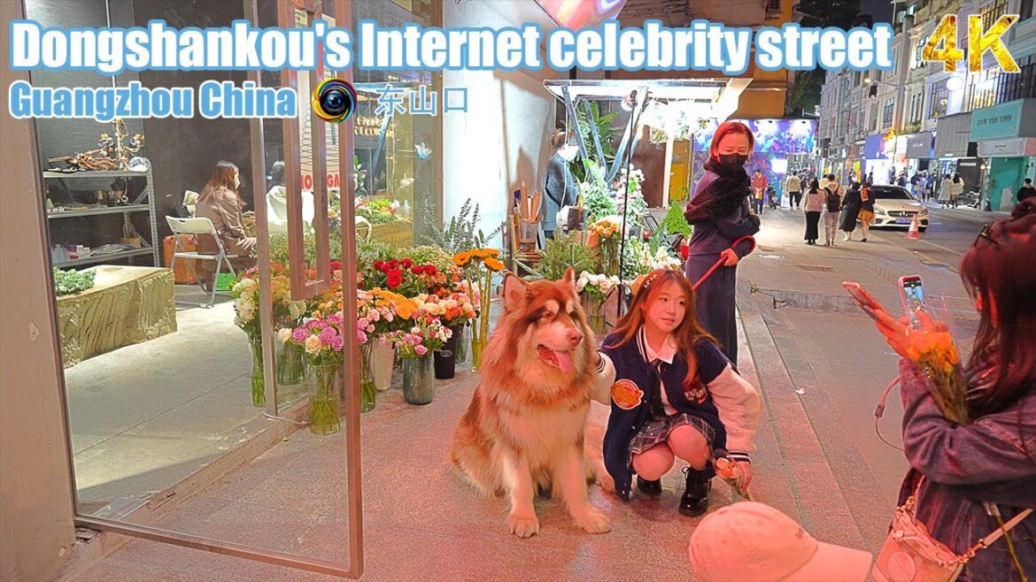 Walking tour of Dongshankou's Internet celebrity street | Guangzhou 4K | China【4K HD】