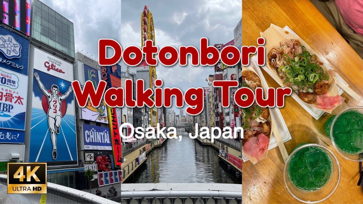 [4k] Dotonbori Osaka, Japan | Walking Tour | 08 April 2023