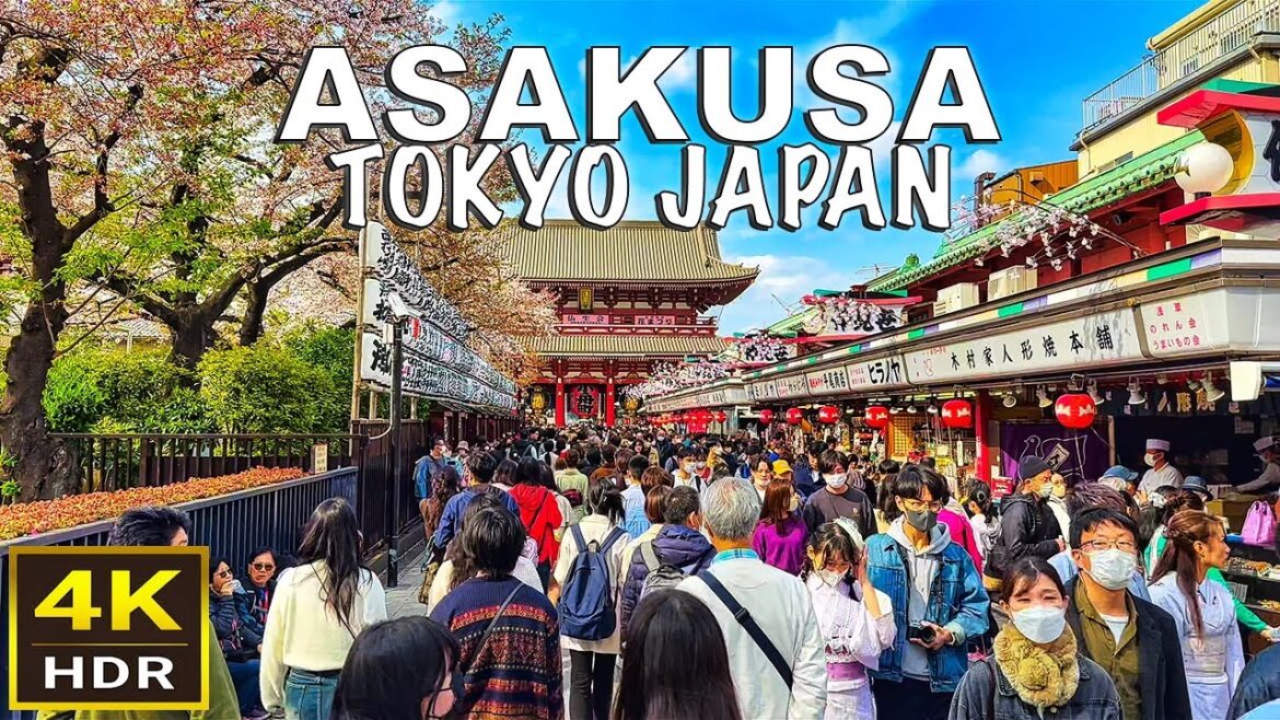 [4K HDR] Tokyo Asakusa Walking Tour | Tokyo, Japan | April 2023