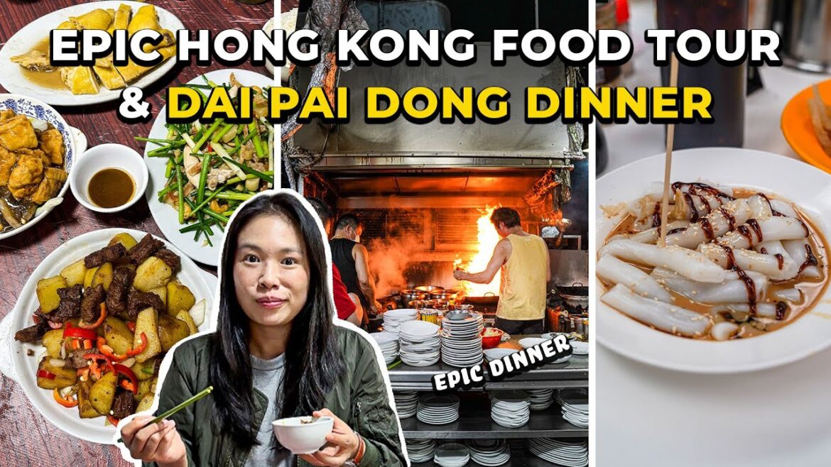 5 MUST TRY STREET FOOD, Bib Gourmand Wonton Noodle & Chinese Dai Pai Dong Feast! Hong Kong Food Vlog