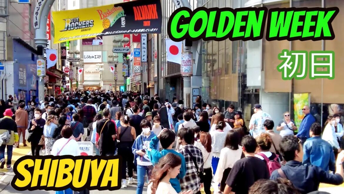 4K GW初日で超大混雑の渋谷散歩 / Very Crowded Shibuya For the 1st Day of Long Holiday in Tokyo, Japan 4k 60fps