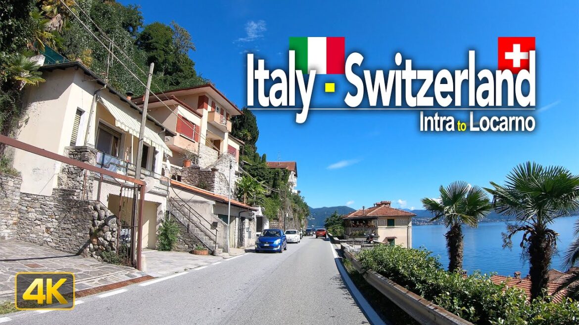 Driving from Intra, Italy 🇮🇹 to Locarno, Switzerland 🇨🇭 along the Lago Maggiore Driving from Intra, Italy 🇮🇹 to Locarno, Switzerland 🇨🇭 along the Lago Maggiore