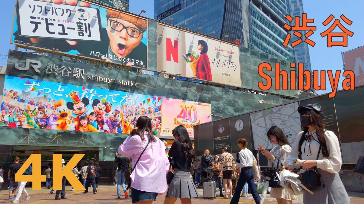 【4k】Tokyo walk-Shibuya💖渋谷を散歩
