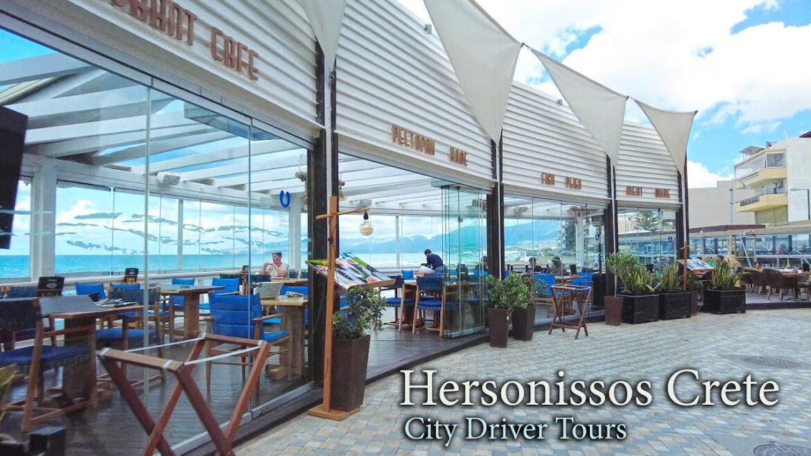 Discover the Real Hersonissos crete - 4K walking Tour in Hersonissos of Crete