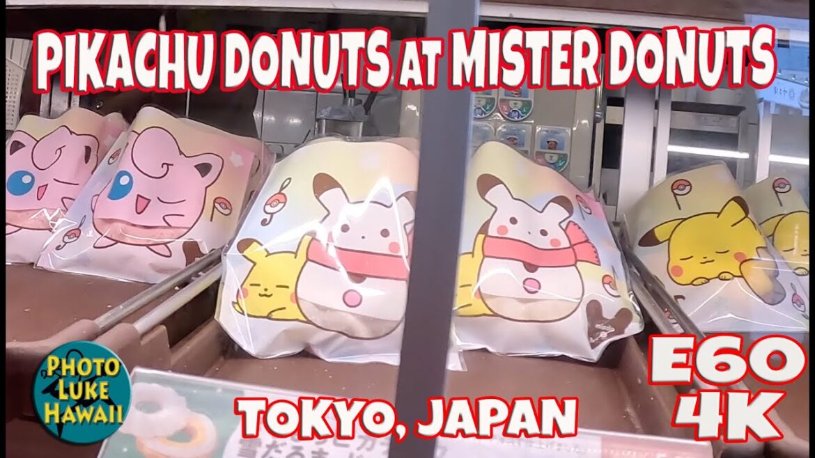 Pikachu Donuts at Mister Donut in Asakusa E60 December 30, 2022 Tokyo Japan Pikachu Donuts at Mister Donut in Asakusa E60 December 30, 2022 Tokyo Japan