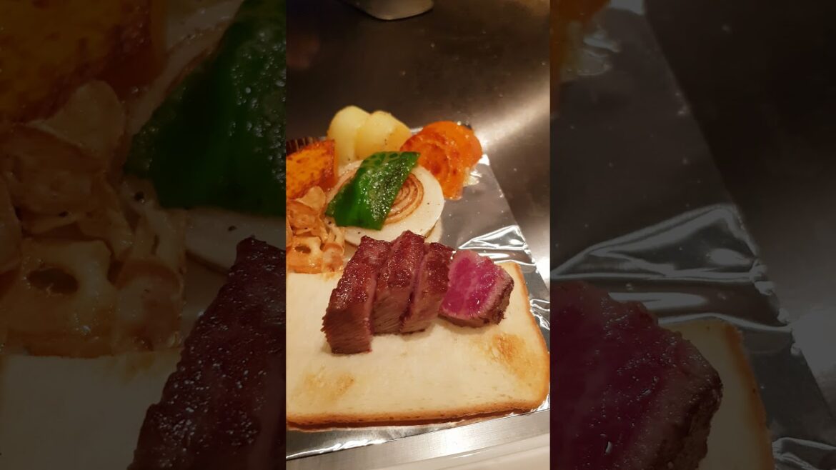$200 A5 KOBE BEEF Served in Japanese Steak House, Kobe Japan #Shorts