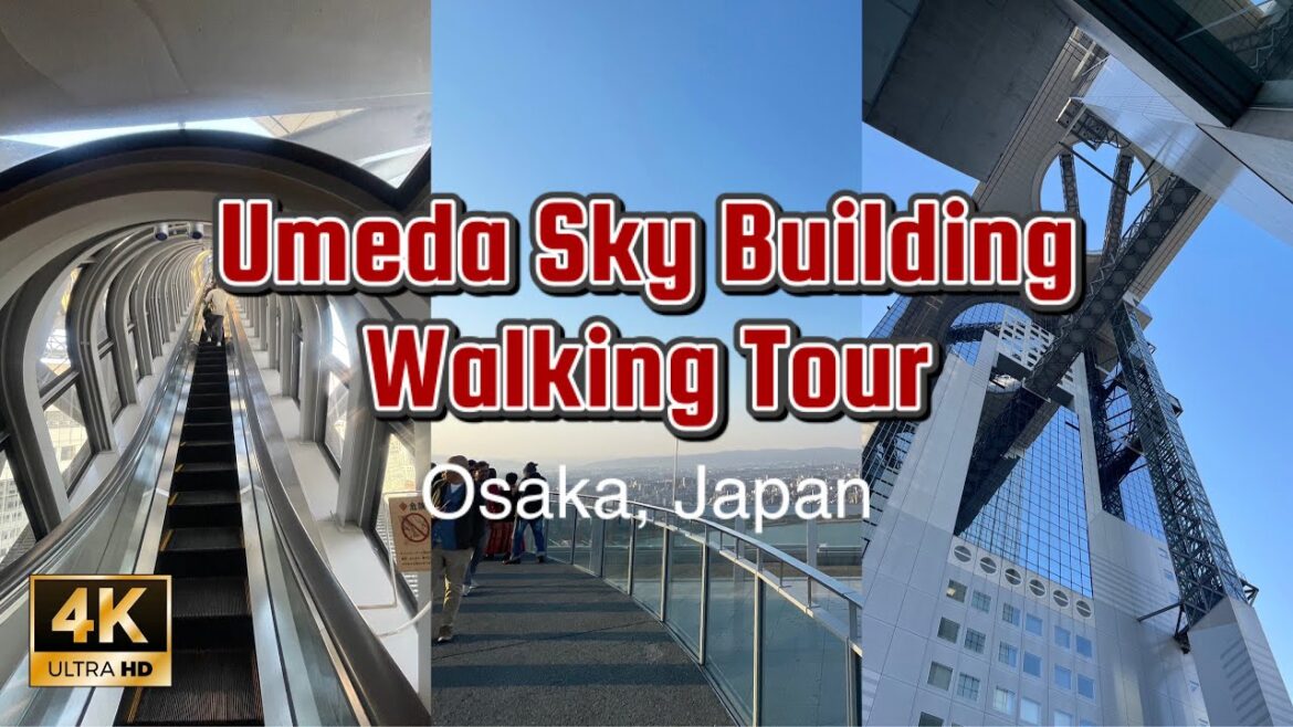 [4k ] Umeda Sky Building | Osaka, Japan | Walking Tour | 09 April 2023