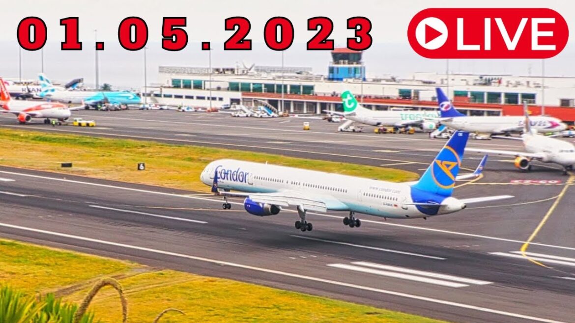 🔴 LIVE From Madeira Island Airport 2x Boeing 757 01.05.2023