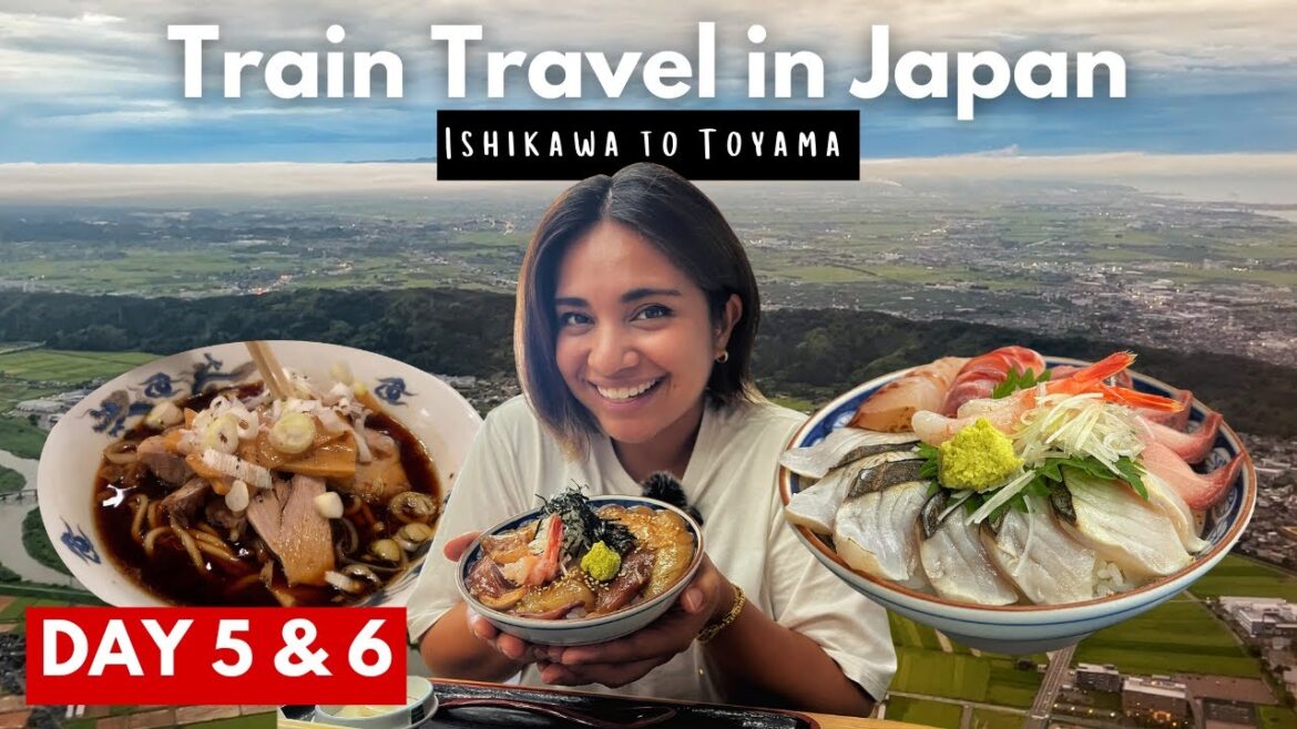 Best yellowtail seafood bowl ever + manga road + Toyama glass art museum + Toyama black ramen! LAST!