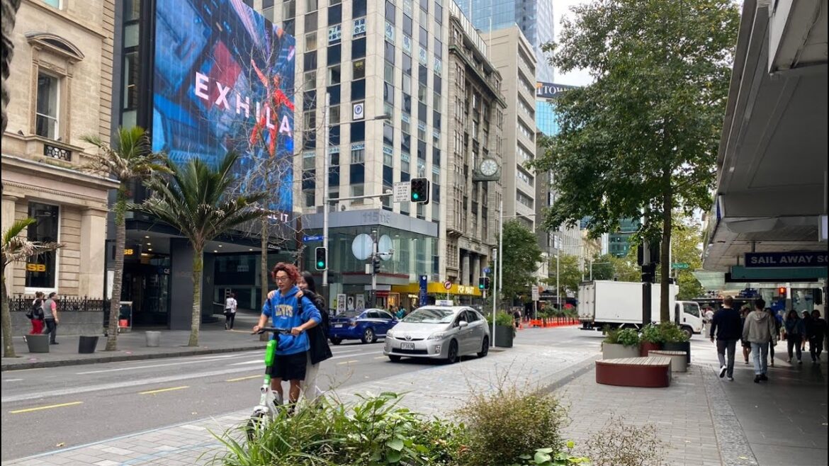 Queen Street Walk With Juggling Auckland  🇳🇿LIVE Walking in New Zealand