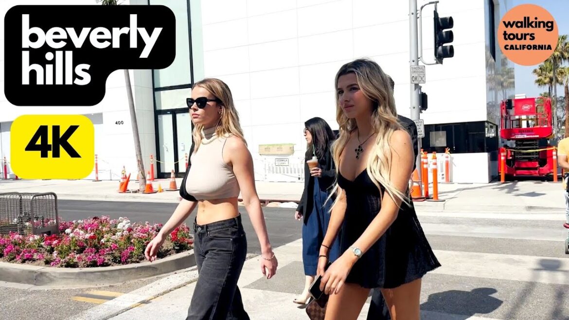 BEVERLY HILLS WALKING TOUR 2023 4K - Discovering the Glamour of BEVERLY HILLS Walking Tour