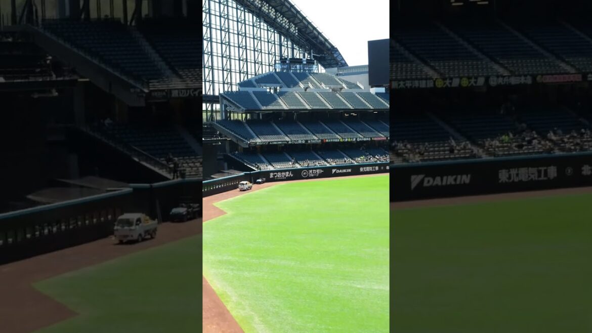 【屋根解放】エスコンフィールド内 エスカレーター【試合非開催日】