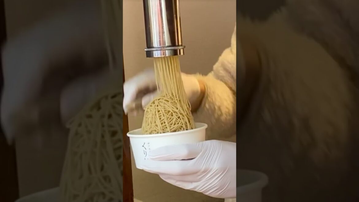 Montblanc ice cream in Japan #shorts #dessert #streetfood #icecream