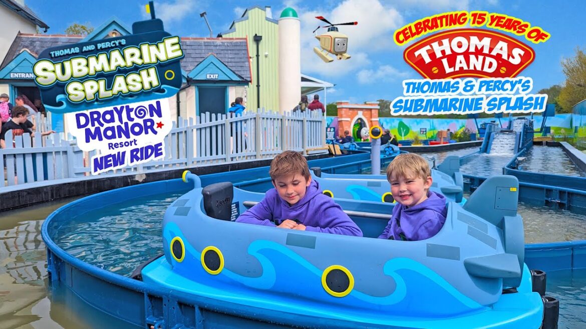 New Ride Thomas & Percy's Submarine Splash at Thomas Land (Opening Day) [4K]