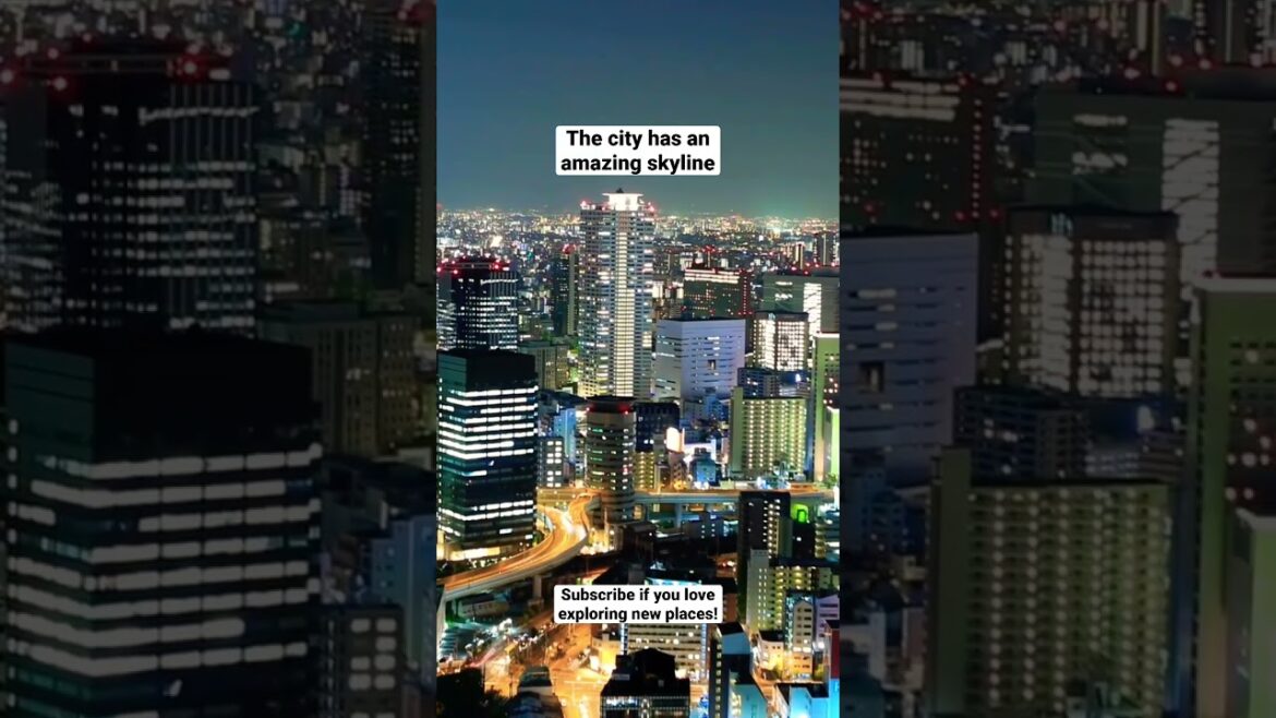 Osaka is a BEAUTIFUL CITY in Japan! #japan #travel #trip #shorts