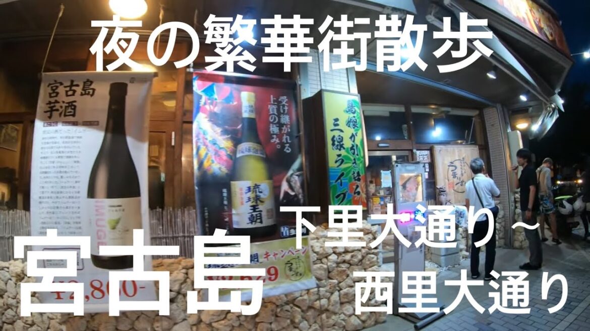 walk「宮古島 リットホテル～西里大通り～下里大通り 散歩」沖縄 伊良部島 下地島 来間島 池間島 カフェ 喫茶店 商店街 お土産 島おでん たから 島人Tシャツ リッコ ジェラート うさぎや 珈琲