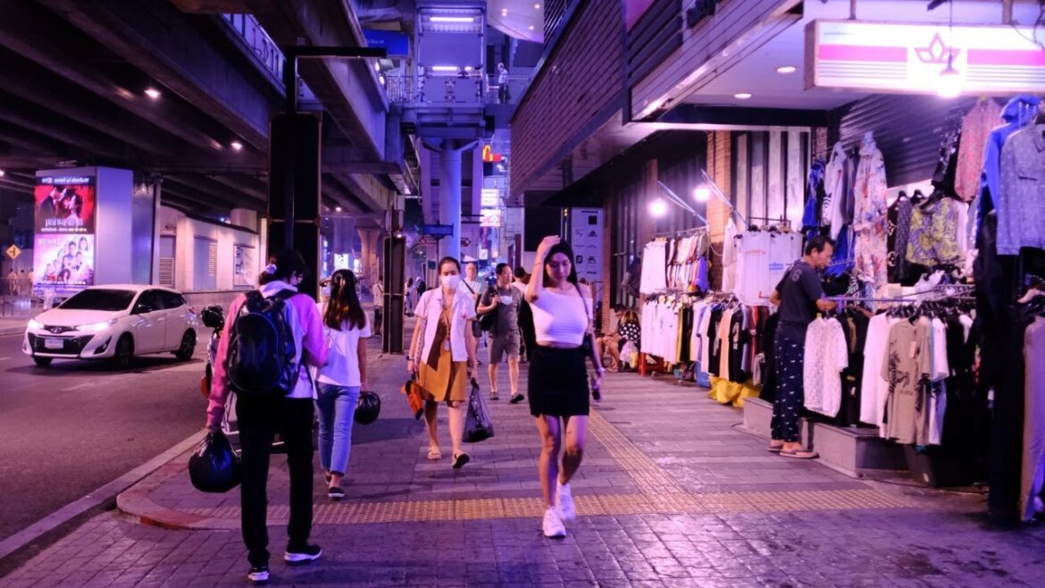 From Silom Road to Chao Phraya river, Bangkok, Thailand