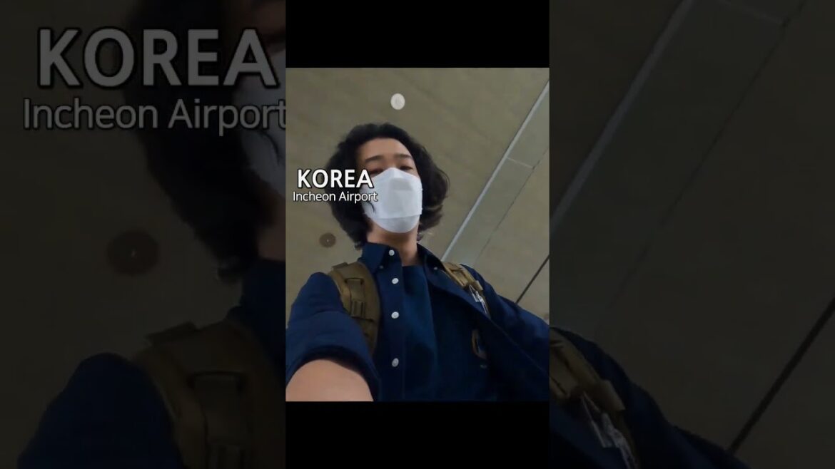 韓国の仁川空港は旅行の出発と到着です