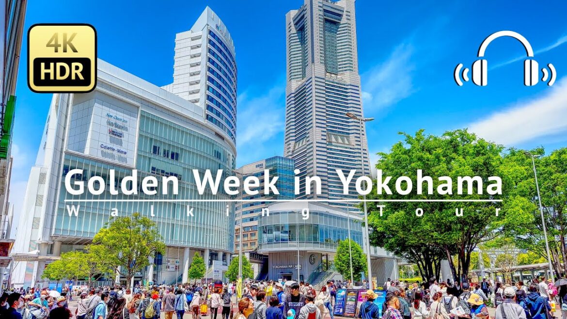 Golden Week in Yokohama 2023 Walking Tour - Kanagawa Japan [4K/HDR/Binaural]