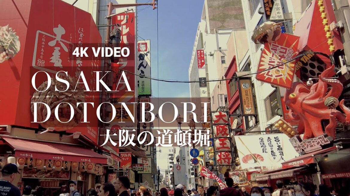 [4K JAPAN] Osaka Dotonbori: A Walking Tour of Osaka's Most Famous Street #4k