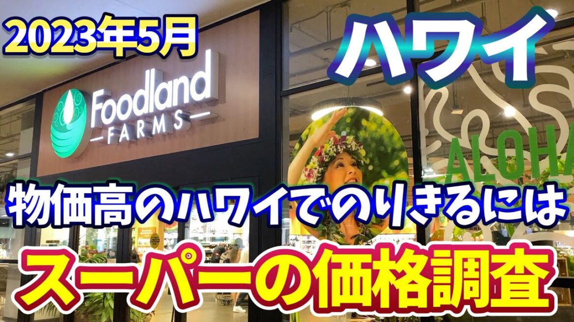 【ハワイ🌈】必見！円安、物価高でもハワイに行きたい人、アラモアナの２大スーパー、フードランドとニジヤの物価調査
