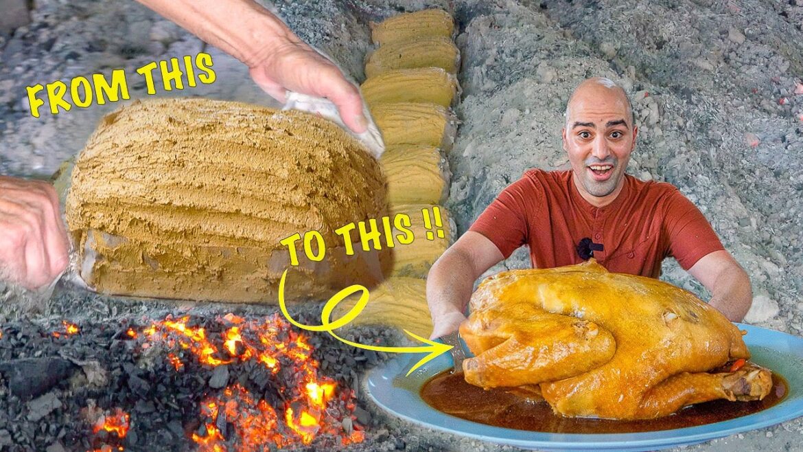UNIQUE street food in Malaysia - CHICKEN COOKED IN MUD + Street food tour in Kuala Lumpur, Malaysia