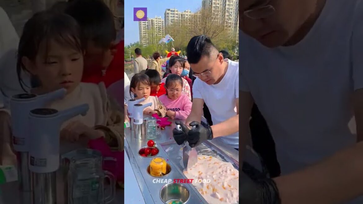 ASMR Street Ice Cream #9 #shorts #food #fyp