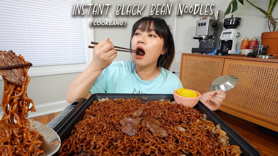 Everyday its Cheat Day for me .. Instant Black Bean Noodles CookBang!