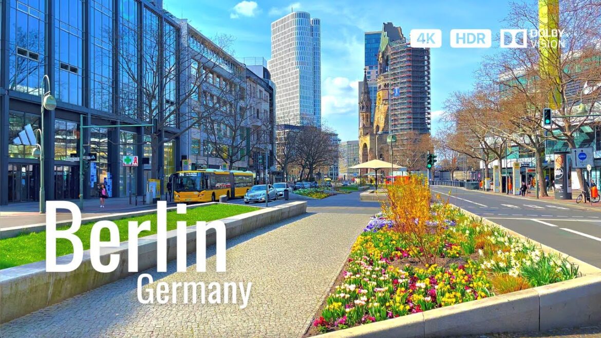Berlin, Germany 🇩🇪 Colourful Spring Walk ☀️ 2023 4K 60fps HDR Walking Tour (▶︎41min)