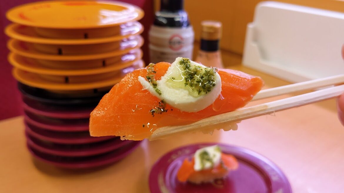 Experience the Thrill of a Japanese Conveyor Belt Sushi Restaurant! #food #foodie #sushi #asianfood Experience the Thrill of a Japanese Conveyor Belt Sushi Restaurant! #food #foodie #sushi #asianfood