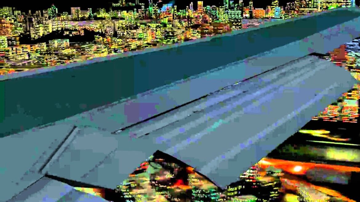 747 virgin night landing