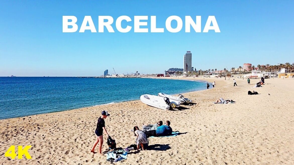 Barcelona Walking Tour –  Maritime Promenade Bogatell – 2023 Spain Trip 4K Barcelona Walking Tour -  Maritime Promenade Bogatell - 2023 Spain Trip 4K