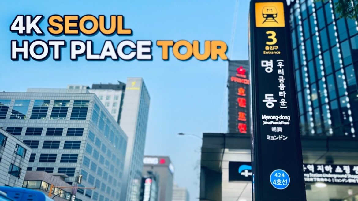 [SEOUL TRIP 4K]  New Spring in Myeongdong, Korea in 2023 🌸 Seoul Walking Tour