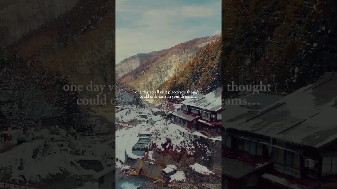 one day you'll visit places you thought could only exist in your dreams #travel #japan #snow #shorts
