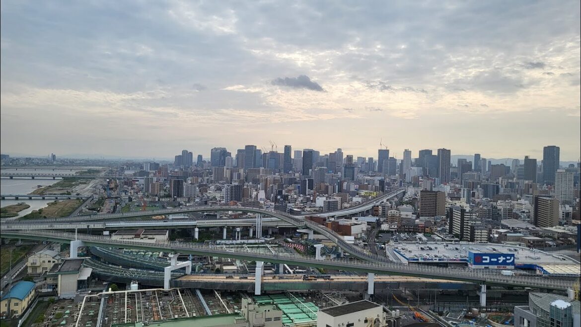 【 LIVE1440p   】大阪の景色  天気　晴のち曇り⇒☔雨　2023/5/6　ライブカメラ配信 ＠osaka japan　#梅田のビル群 　#空中庭園　#大阪のビル群 　#淀川  #GW
