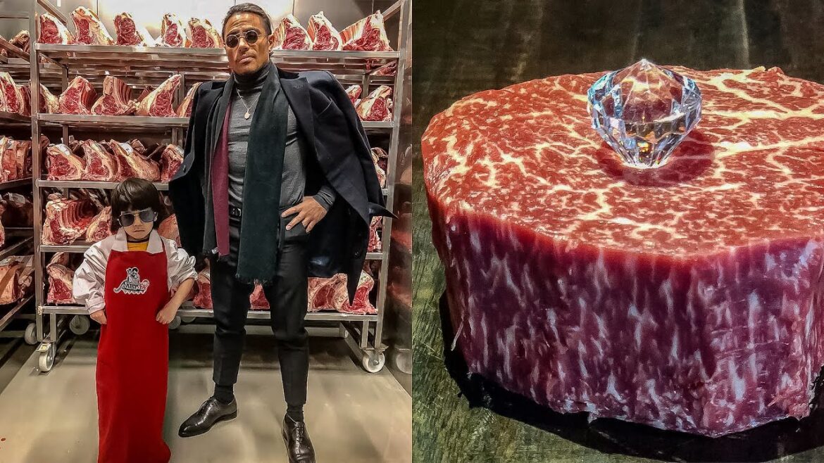 Salt Bae Cutting The Best Meat in Nusret Dubai! #15 Salt Bae Cutting The Best Meat in Nusret Dubai! #15